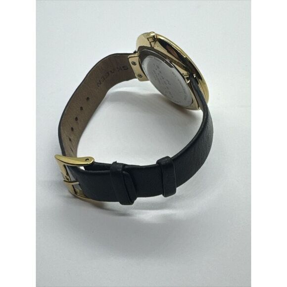 Skagen Ditte SKW2262 Women\'s Black Leather Analog Dial Quartz Wrist Watch JNA986